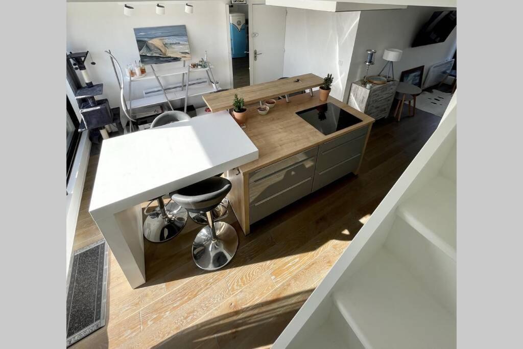 شقة Duplex Avec Jacuzzi Vue Imprenable Sur La Baie De ويسانت المظهر الخارجي الصورة